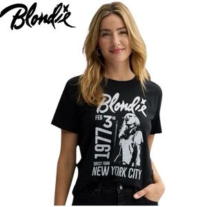 NWT Blondie Black Graphic Short Sleeve Tee
